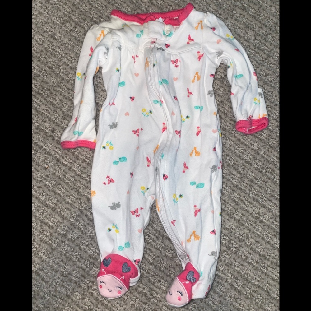 Carters Lady bug Footie pajamas